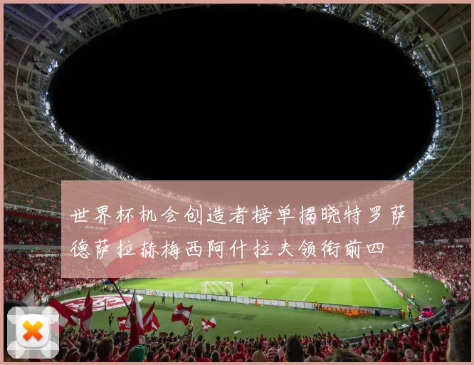 世界杯机会创造者榜单揭晓特罗萨德萨拉赫梅西阿什拉夫领衔前四